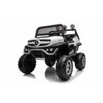 Elektrické autíčko - Mercedes UNIMOG - biele
